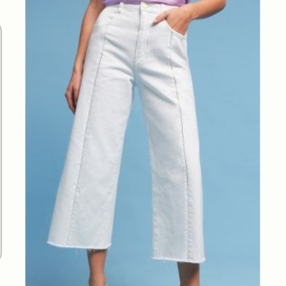 Anthropolgie ultra high rise wide leg jeans